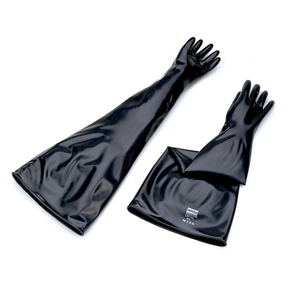 Honeywell North 8B1532 Butyl Long Glove Box Gloves,8 in.Port vplcorp